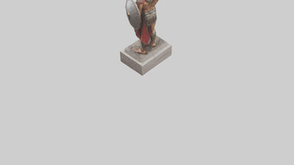 Gladiator statue model VR / AR / low-poly