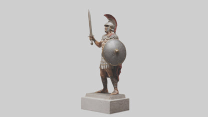 Gladiator statue model VR / AR / low-poly