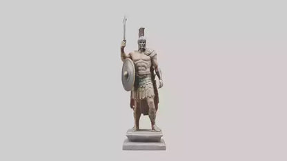 Gladiator Warrior Statue model VR / AR / low-poly