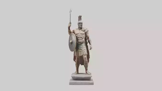 Gladiator Warrior Statue model VR / AR / low-poly