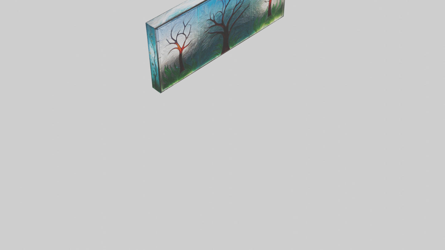 3D model Glass Art Murals VR / AR / low-poly