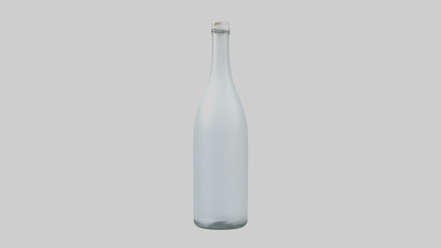 3D model Glass Bottle model VR / AR / low-poly