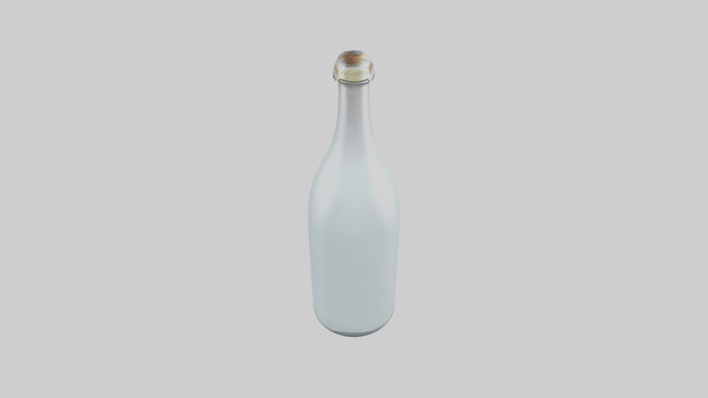 3D model Glass Bottle model VR / AR / low-poly