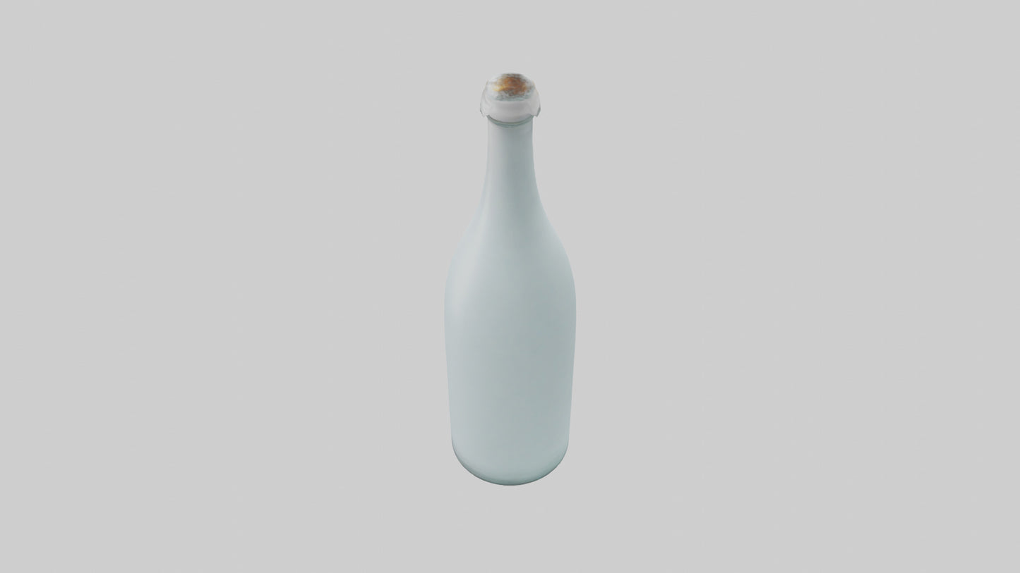 3D model Glass Bottle model VR / AR / low-poly