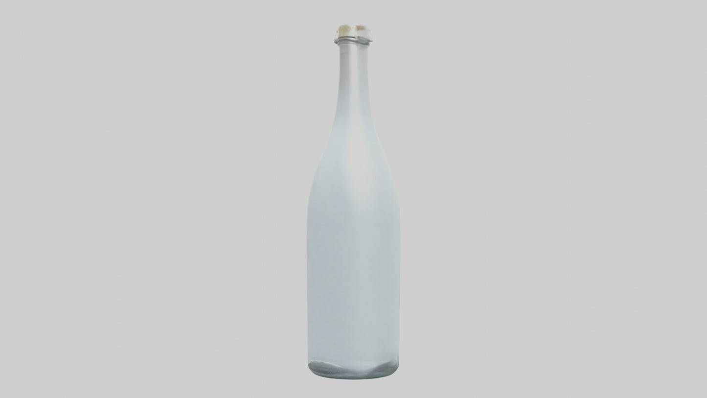 3D model Glass Bottle model VR / AR / low-poly