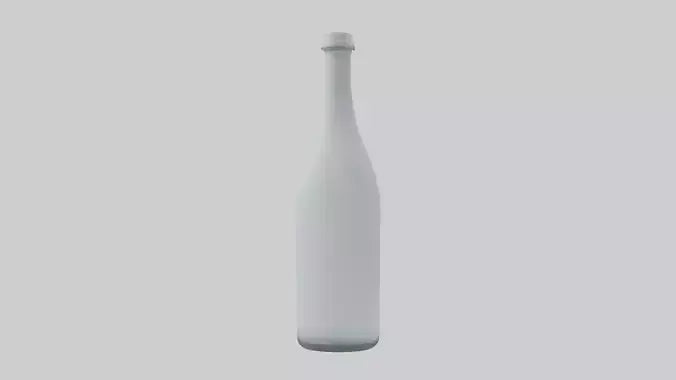 3D model Glass Bottle model VR / AR / low-poly