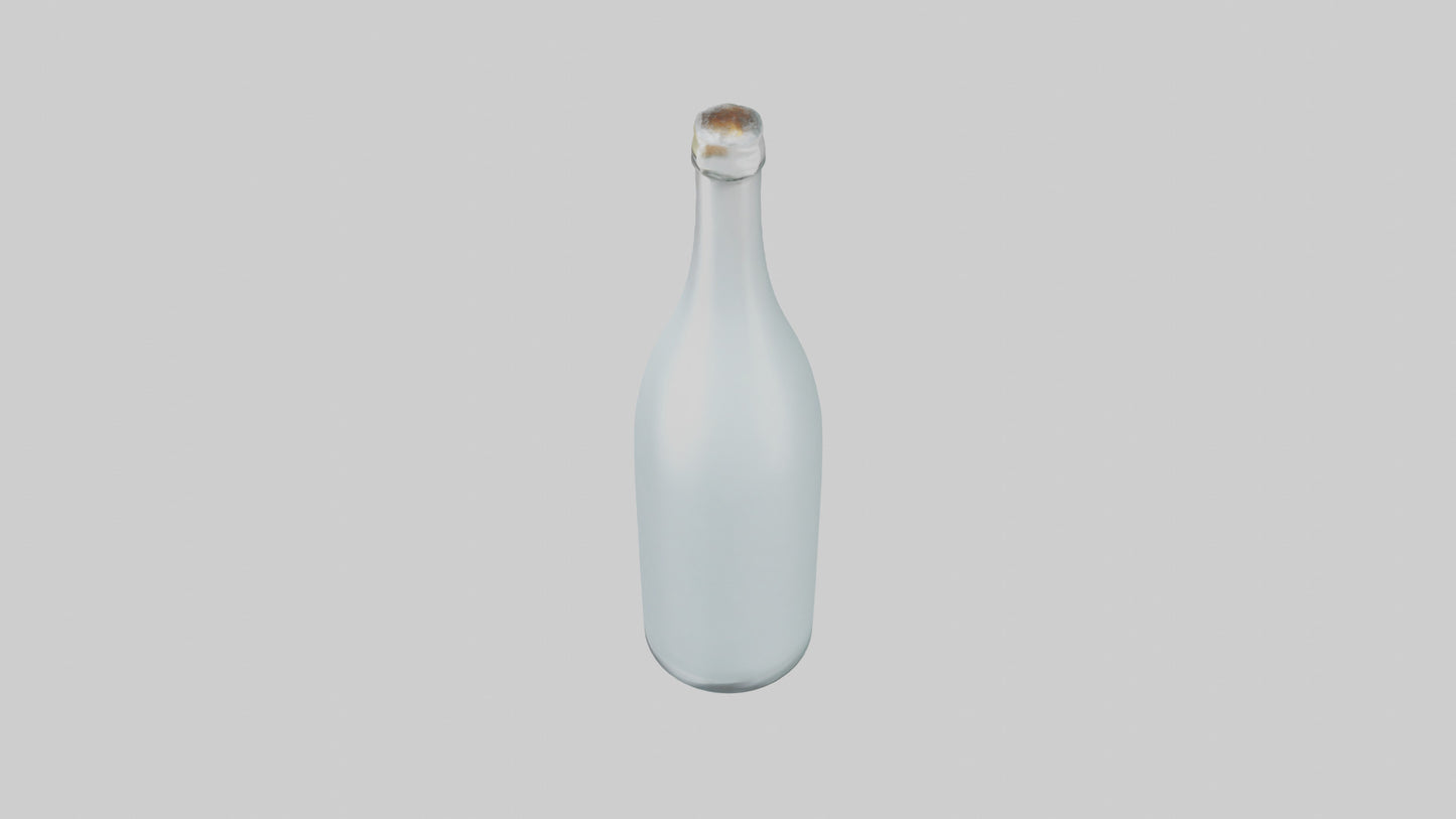 3D model Glass Bottle model VR / AR / low-poly