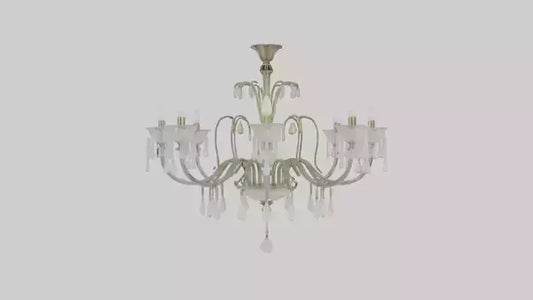3D model Glass chandelier model VR / AR / low-poly