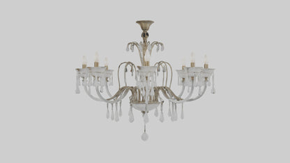3D model Glass chandelier model VR / AR / low-poly
