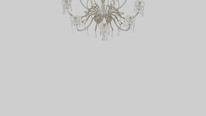 3D model Glass chandelier model VR / AR / low-poly