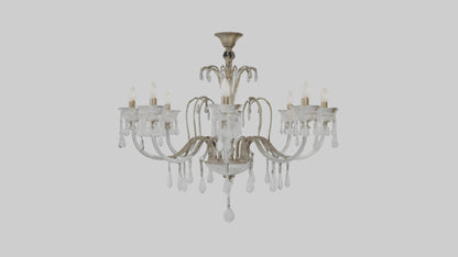 3D model Glass chandelier model VR / AR / low-poly