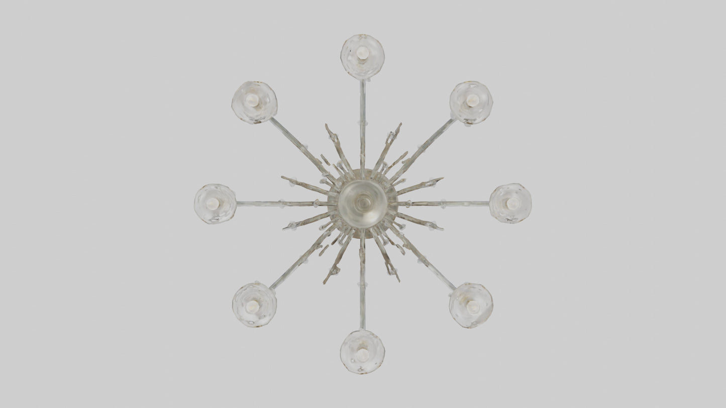 3D model Glass chandelier model VR / AR / low-poly