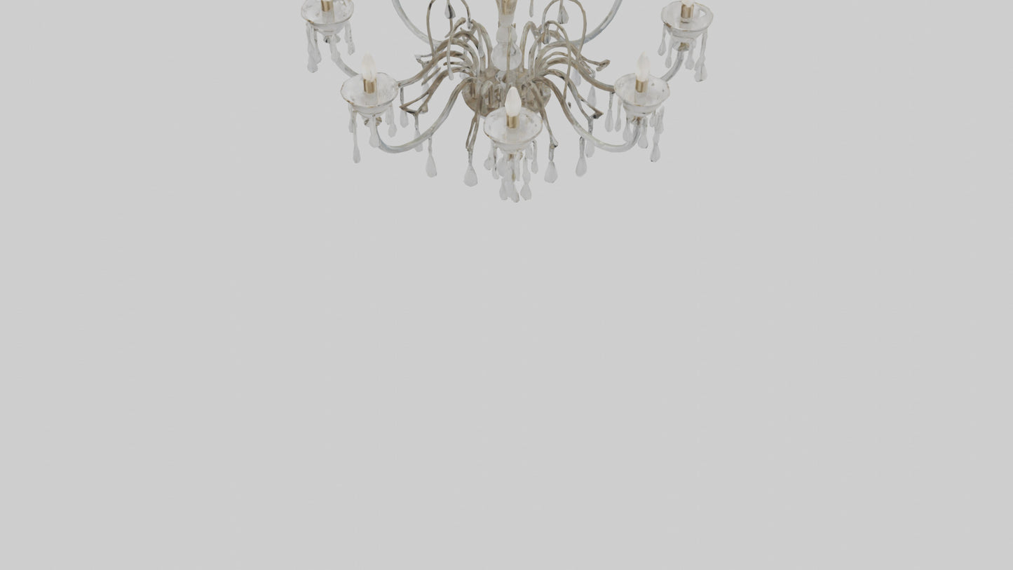 3D model Glass chandelier model VR / AR / low-poly