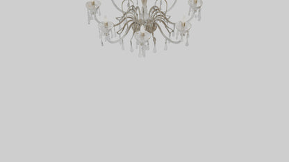 3D model Glass chandelier model VR / AR / low-poly
