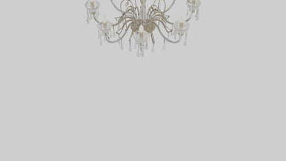 3D model Glass chandelier model VR / AR / low-poly