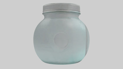 3D model Glass Jar model VR / AR / low-poly