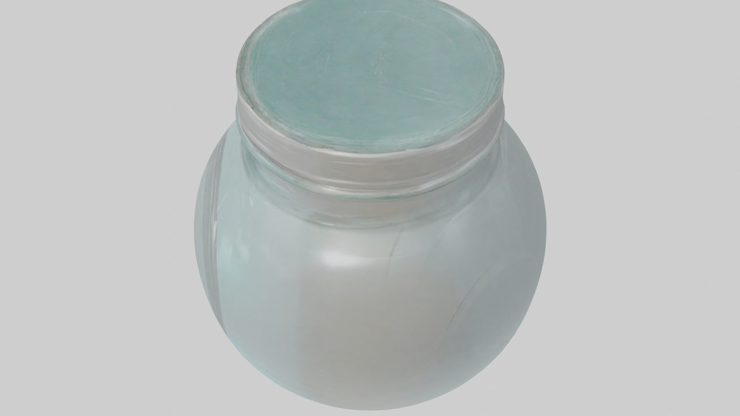 3D model Glass Jar model VR / AR / low-poly