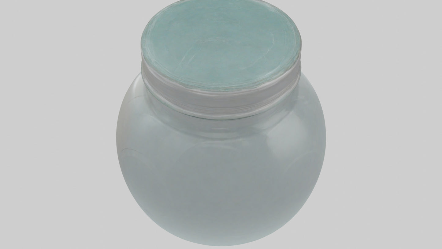 3D model Glass Jar model VR / AR / low-poly