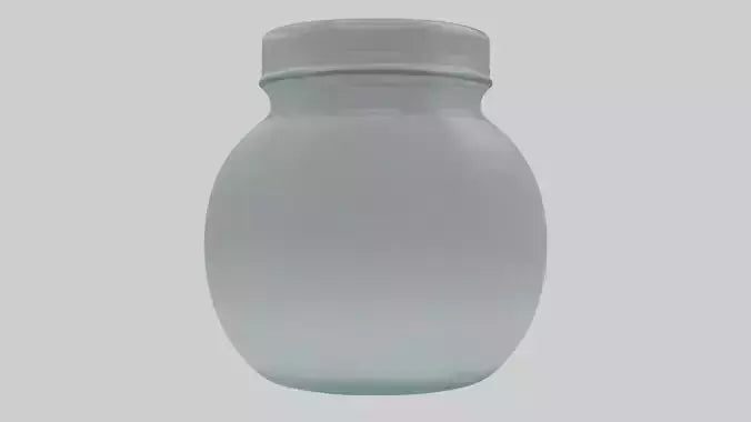 3D model Glass Jar model VR / AR / low-poly