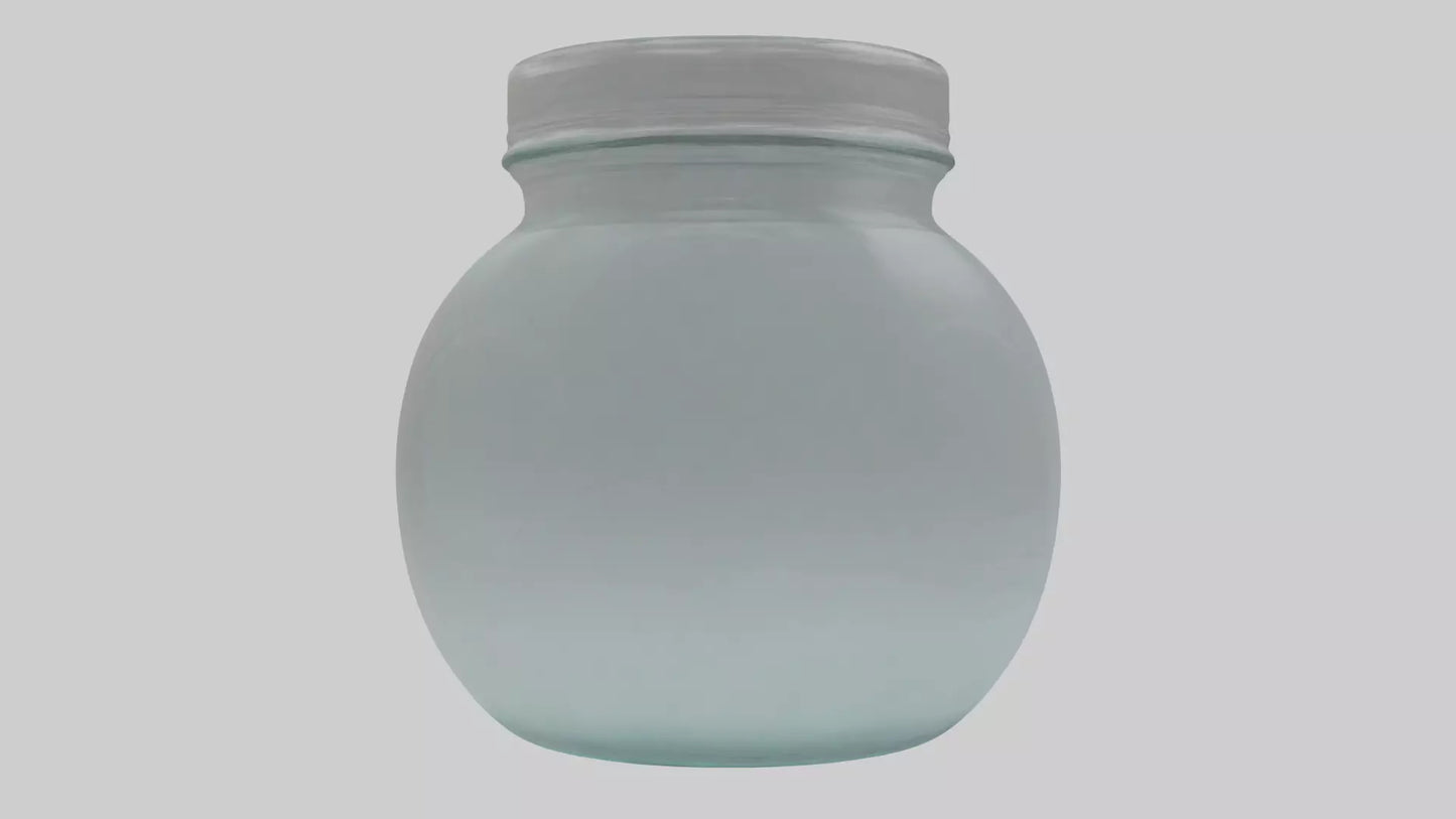 3D model Glass Jar model VR / AR / low-poly