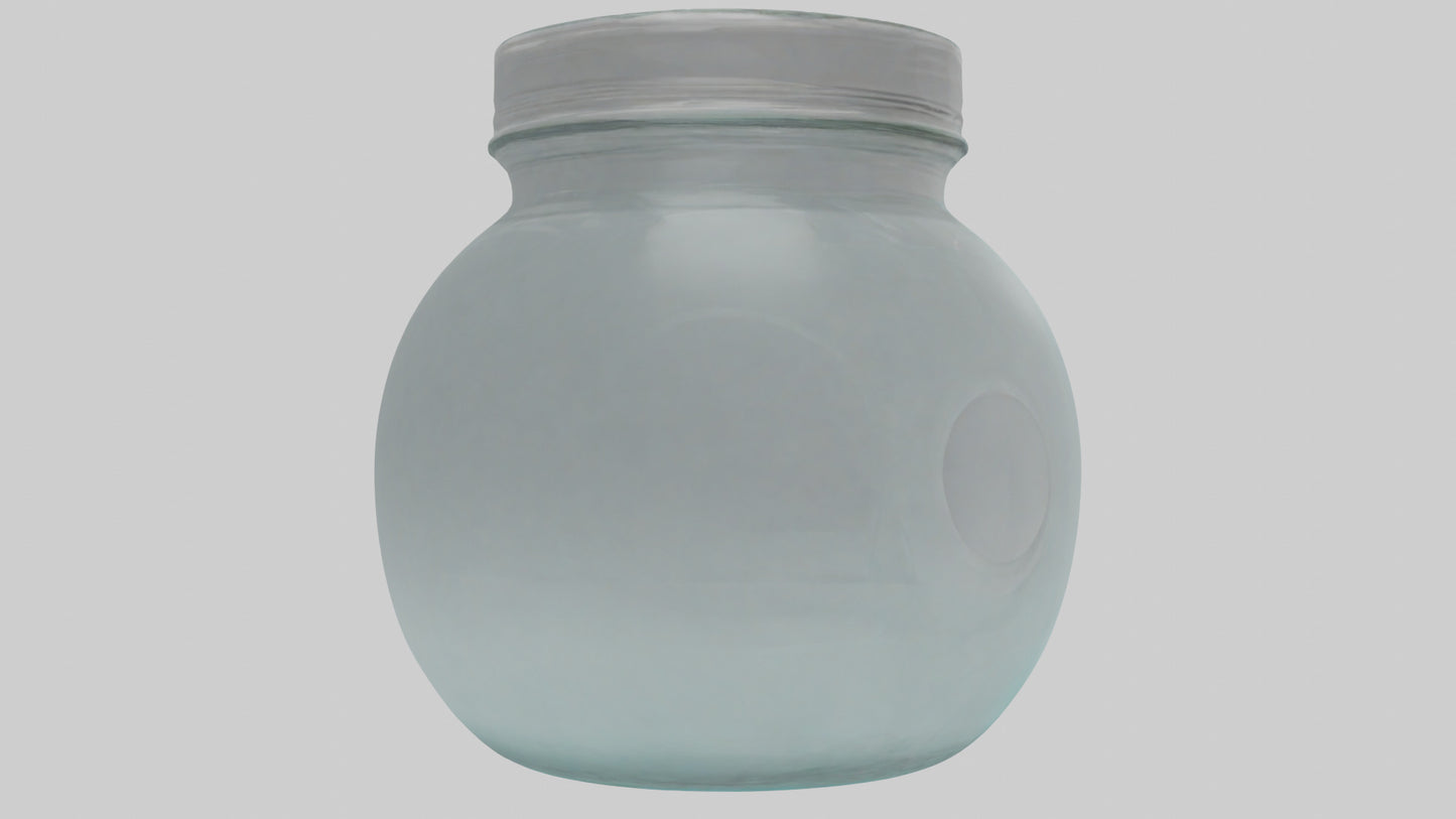 3D model Glass Jar model VR / AR / low-poly