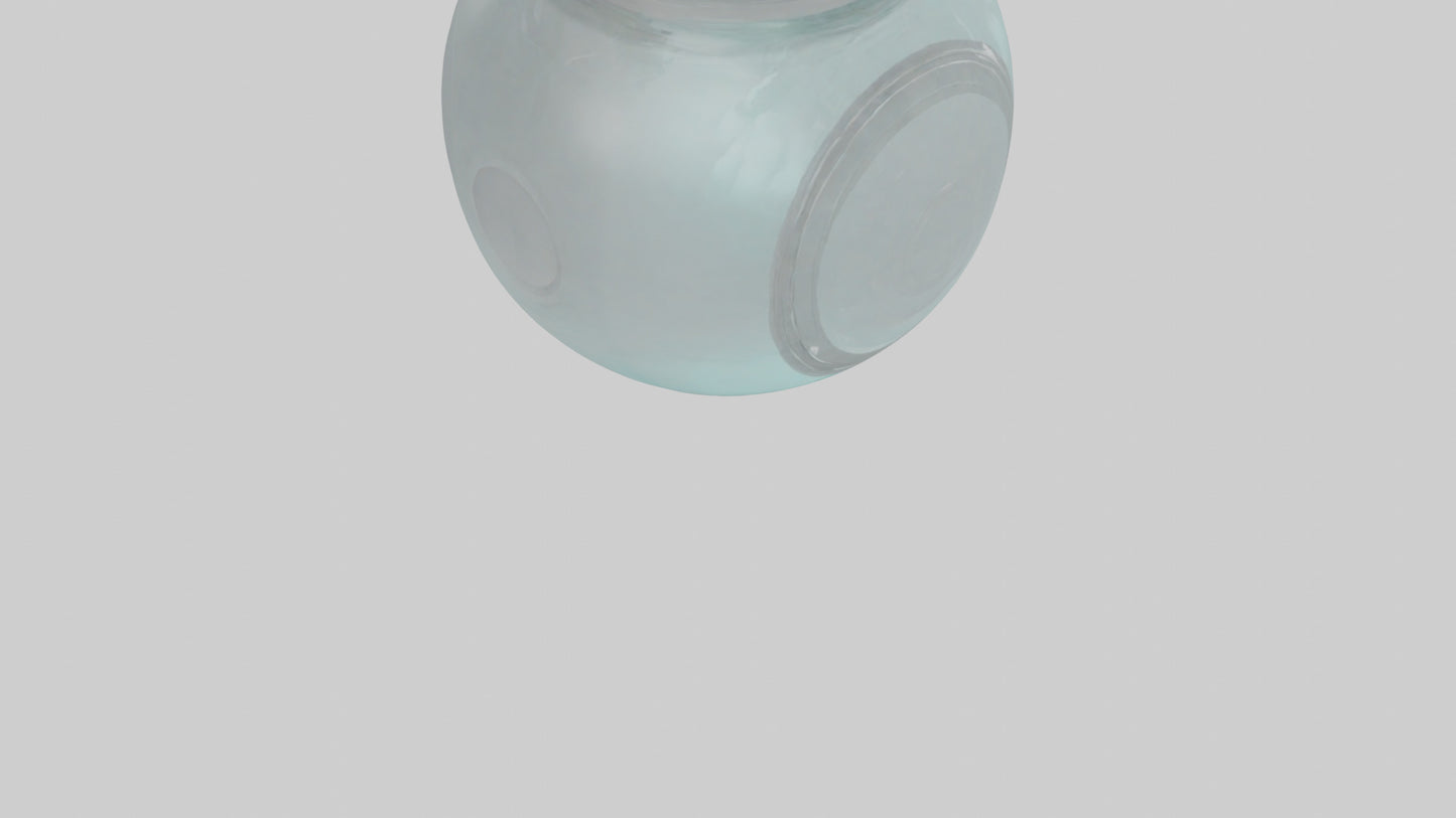 3D model Glass Jar model VR / AR / low-poly