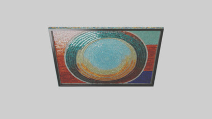 Glass Mosaic Wall Art VR / AR / low-poly