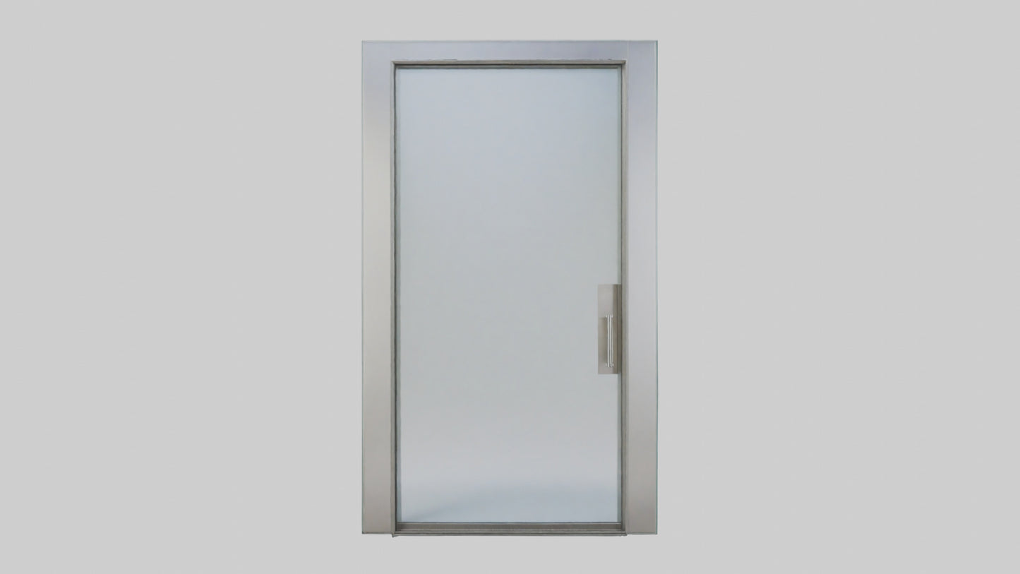 3D model Glass panel door model VR / AR / low-poly