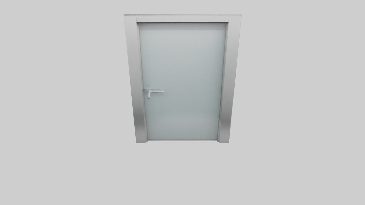3D model Glass panel door model VR / AR / low-poly