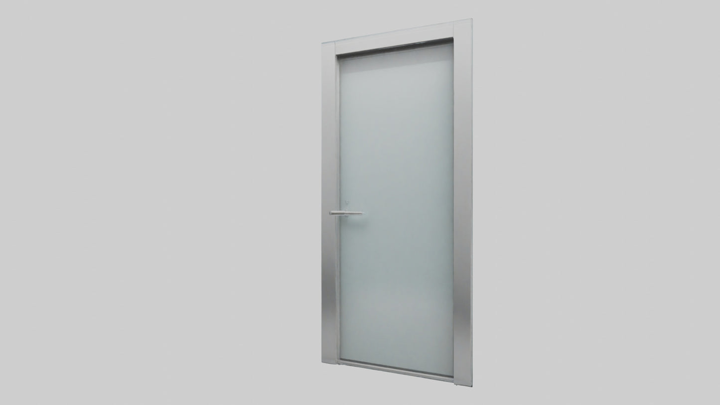 3D model Glass panel door model VR / AR / low-poly