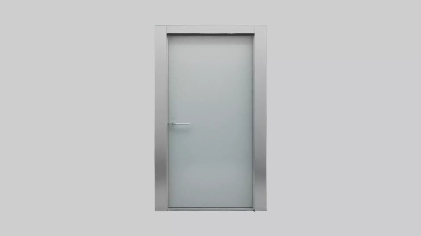 3D model Glass panel door model VR / AR / low-poly