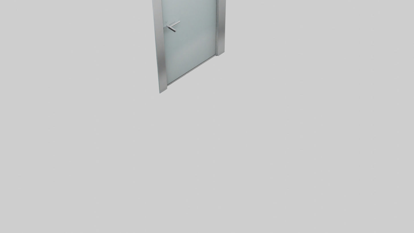 3D model Glass panel door model VR / AR / low-poly