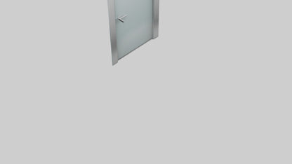3D model Glass panel door model VR / AR / low-poly