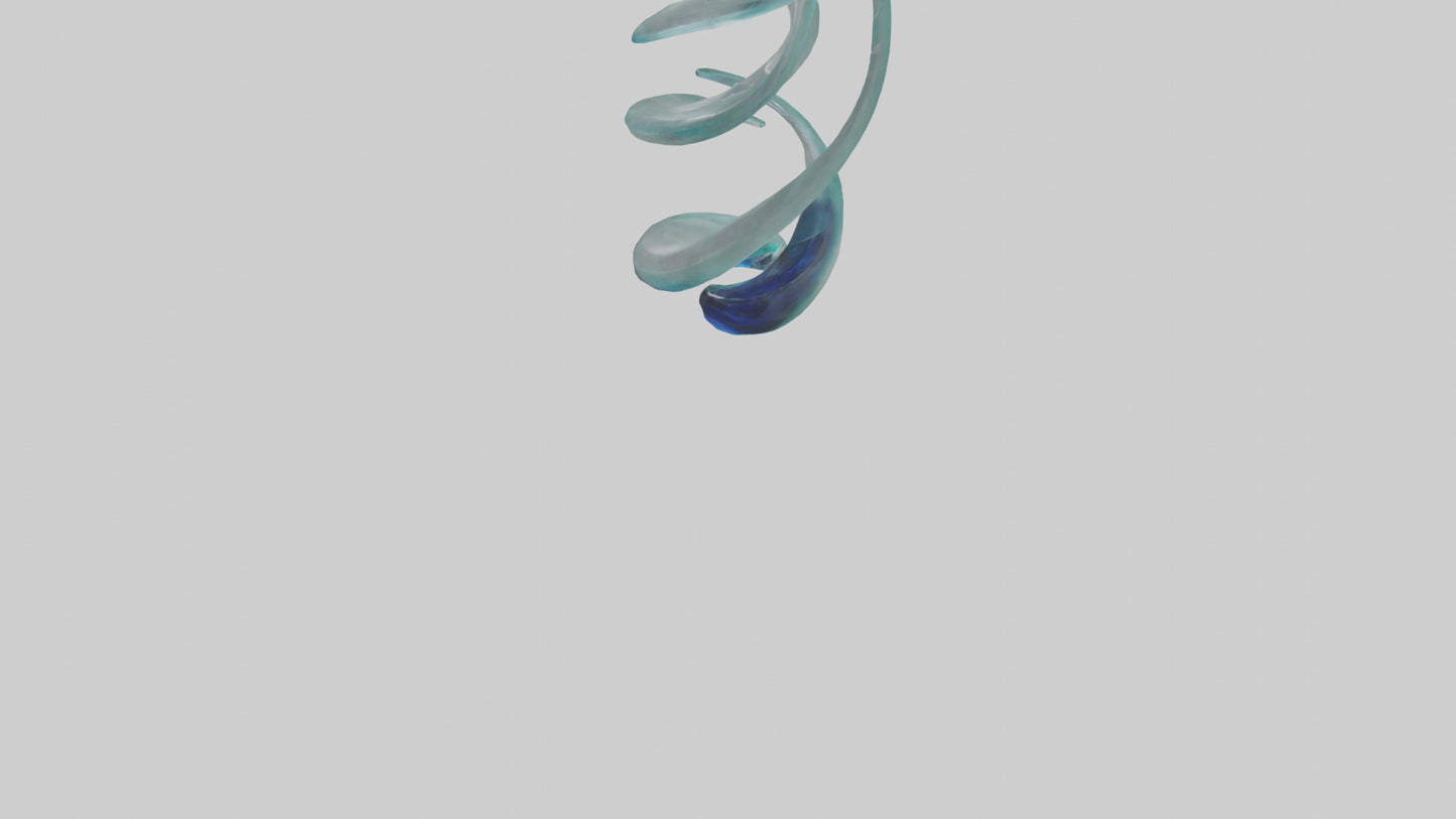 3D model Glass sculpture model VR / AR / low-poly