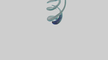 3D model Glass sculpture model VR / AR / low-poly