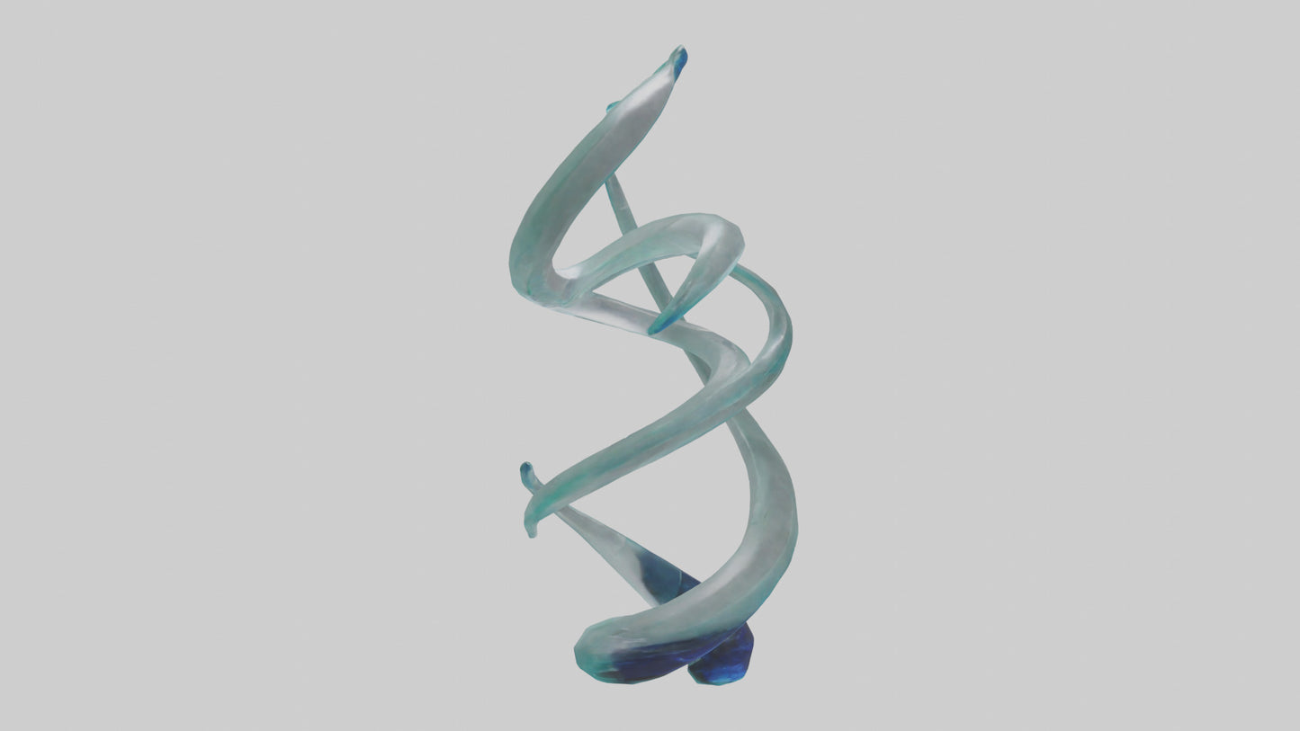 3D model Glass sculpture model VR / AR / low-poly
