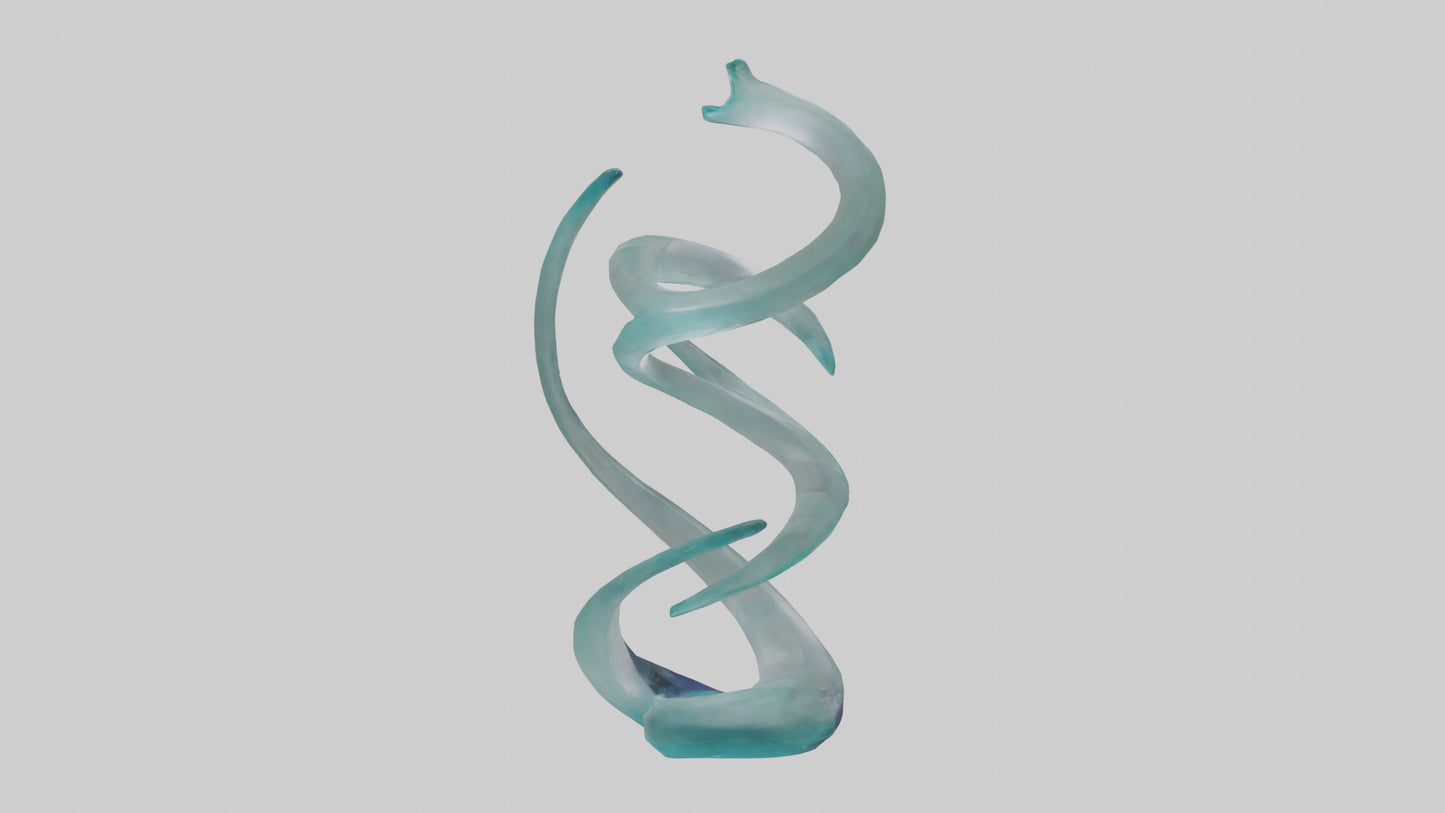 3D model Glass sculpture model VR / AR / low-poly