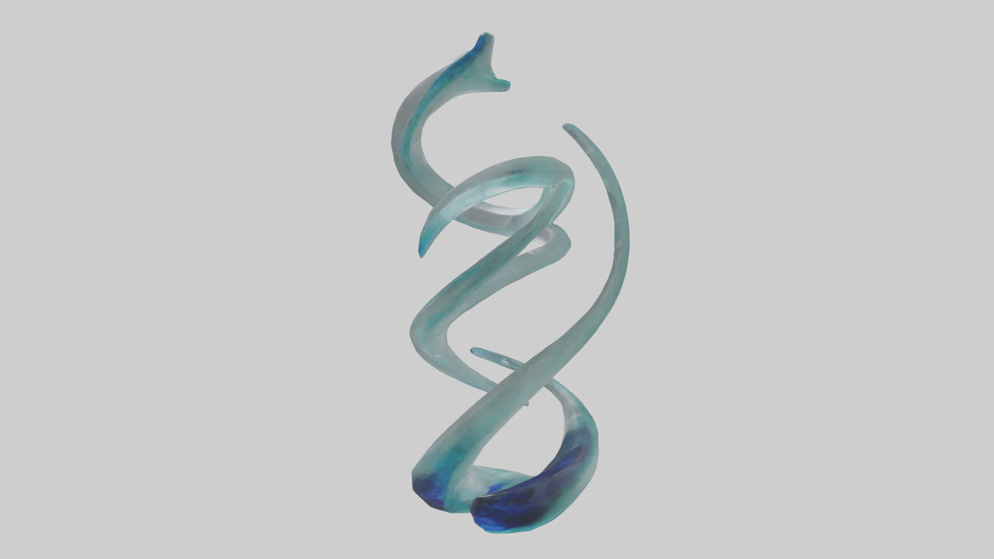 3D model Glass sculpture model VR / AR / low-poly