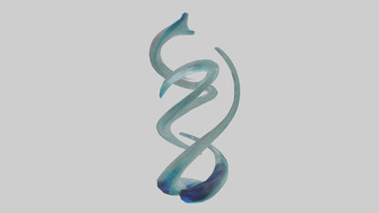 3D model Glass sculpture model VR / AR / low-poly