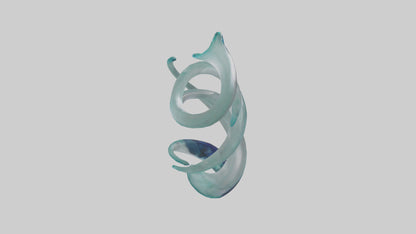 3D model Glass sculpture model VR / AR / low-poly