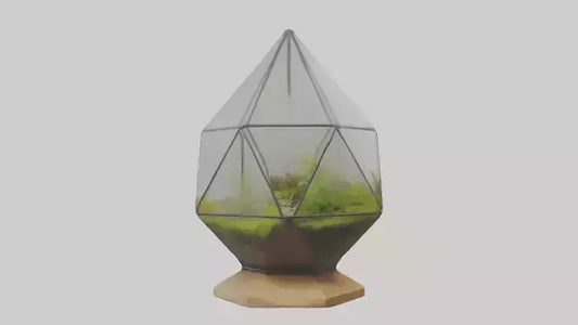 3D model Glass terrarium model VR / AR / low-poly