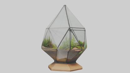 3D model Glass terrarium model VR / AR / low-poly