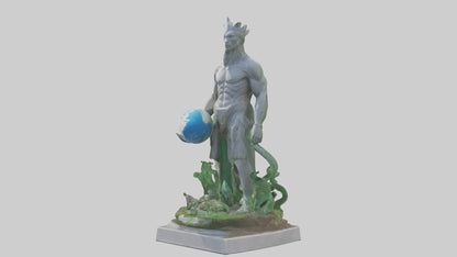Global Ecological Defender Statue model VR / AR / low-poly