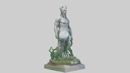 Global Ecological Defender Statue model VR / AR / low-poly