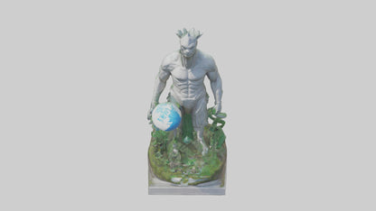 Global Ecological Defender Statue model VR / AR / low-poly