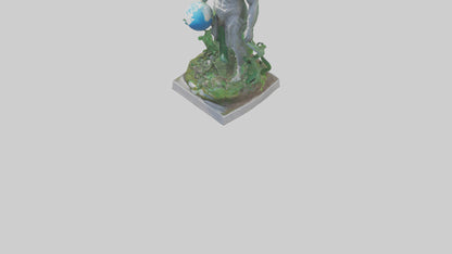 Global Ecological Defender Statue model VR / AR / low-poly