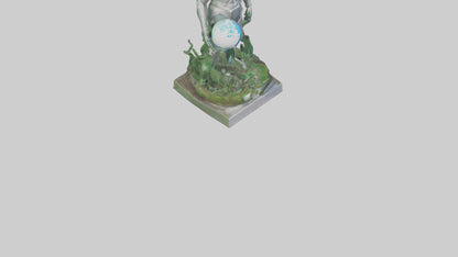 Global Ecological Defender Statue model VR / AR / low-poly