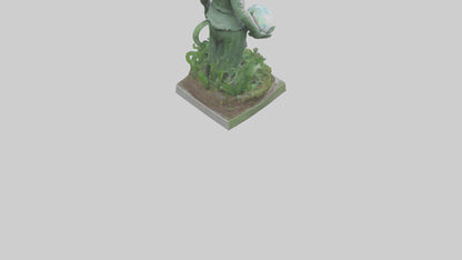 Global Ecological Defender Statue model VR / AR / low-poly