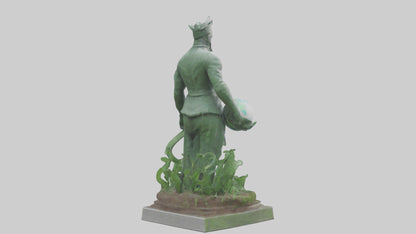 Global Ecological Defender Statue model VR / AR / low-poly