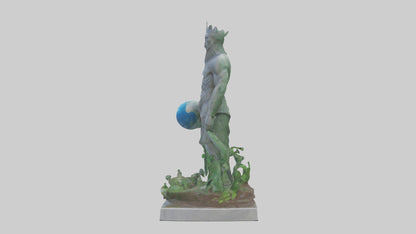 Global Ecological Defender Statue model VR / AR / low-poly
